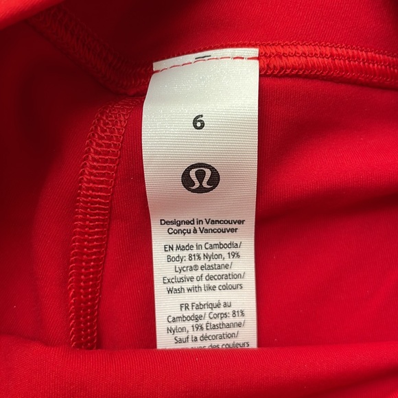 Lululemon Oxford Red Align Shorts - Picture 4 of 8